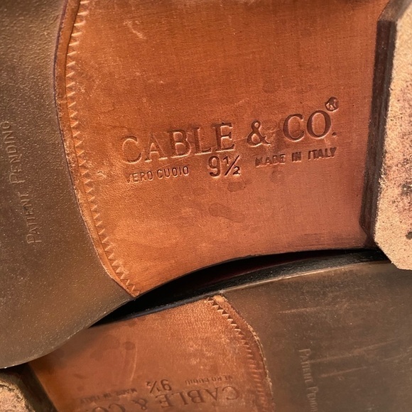 CABLE & CO Tassel Loafers Cordovan Shoes Size 9.5 Made In Italy - Picture 11 of 12